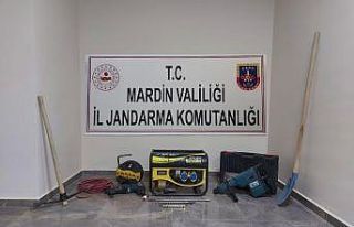 Mardin’de izinsiz kazı yapan 7 defineci suçüstü...