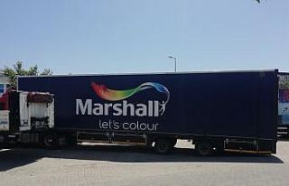 Marshall gezici tır, boya ustalarının MYK sınavına...