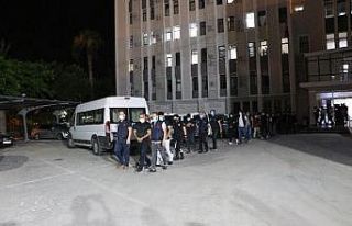 Mersin’de çete operasyonuna 11 tutuklama
