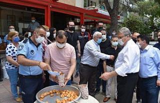 Mesai arkadaşları için lokma hayrı yaptılar