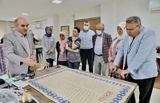 Meydan Camiinin hat tabloları tamamlandı