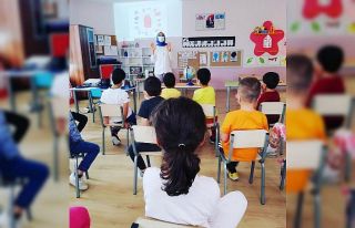 Minik öğrencilere afet farkındalık eğitimi verildi