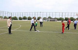 Minikler futbol şöleni düzenlendi