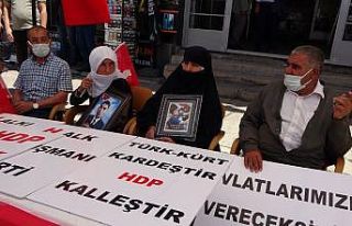 Muşlu annelerin HDP önündeki eylemi sürüyor