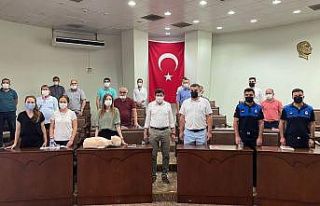 Nazilli Belediyesi personeline ilkyardım eğitimi...