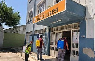 Nazilli’de YKS öncesi okullar dezenfekte edildi