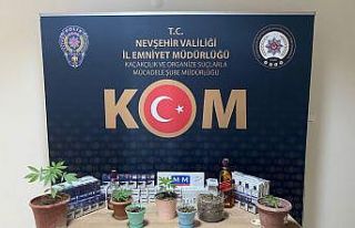 Nevşehir polisi kaçakçılıkla aralıksız mücadele...