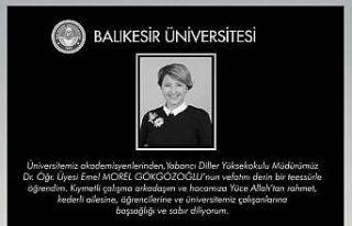 Öğretim görevlisi Dr. Emel Morel Gökgözoğlu...