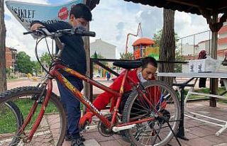 (ÖZEL) 400 çocuk artık rahat rahat bisiklet binebilecek