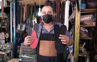 (ÖZEL) Tabanlık ayakkabının konforunu arttırıyor