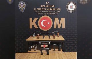Rize’de silah kaçakçılığı operasyonu
