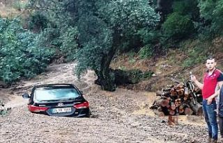 Sağanak yağış Köşk’te etkili oldu