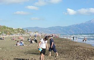 Sahilde kısıtlama öncesi yoğunluk