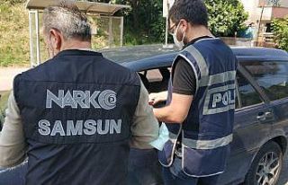 Samsun’da Narkotik Şube Müdürlüğü koordinesinde...