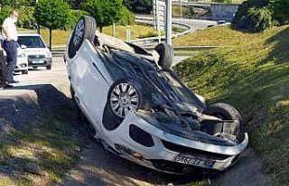 Samsun’da otomobil takla attı: 1 yaralı
