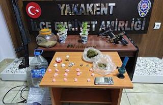 Samsun’da uyuşturucu ve silah ele geçirildi