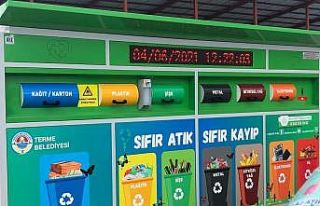 Samsun’daki sıfır atık kumbara ve konteyner sayıları...