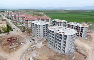 Sandıklı’da 250 konutluk TOKİ inşaatı devam...