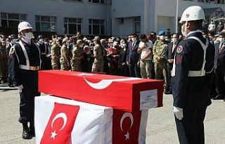 Şehit korucu Cahit Çelik son yolculuğuna uğurlandı