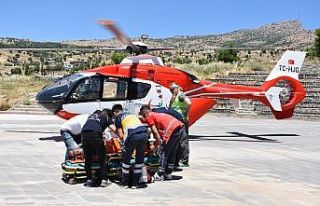 Şırnak’ta UMKE’den gerçeği aratmayan helikopter...