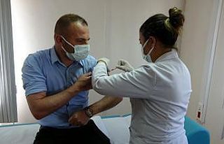 Sivas OSB’de aşılama başladı