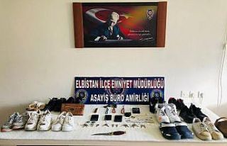 Soydukları evden ayakkabı ve paspası da çalan...