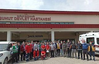 Şuhut Devlet Hastanesi’nde yangın tatbikatı