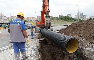 Talas’ta yağmur suyu hatları güçlendiriliyor