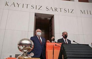 TBMM Başkanı Şentop, KKTC Meclis Başkanı Sennaroğlu...