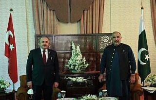 TBMM Başkanı Şentop, Pakistan Ulusal Meclis Başkanı...