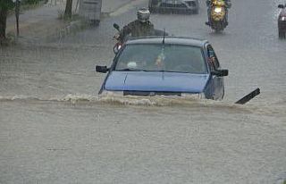 Tekirdağ yağmura teslim oldu