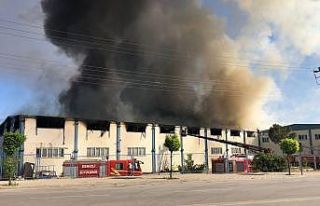 Tekstil fabrikası alevlere teslim oldu