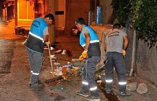 Temiz bir Ergani için gece gündüz demeden çalışıyorlar