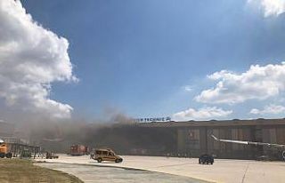 THY, uçak bakım hangarında yangın çıktı