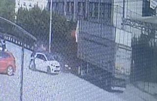 TIR dehşeti saniye saniye kamerada