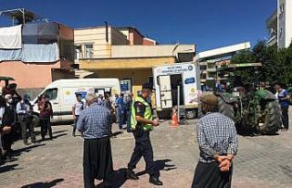 Traktörler tek tek muayeneden geçirildi