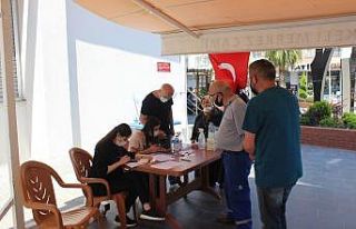 Türkeli’de aşı çadırı kuruldu