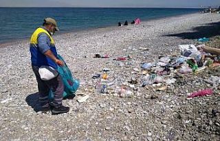 Tuşba Belediyesinden sahil temizliği