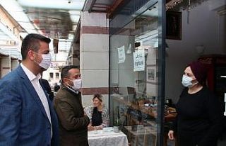 Ürgüp Belediye Başkanı Aktürk, esnaf ziyaretlerinde...