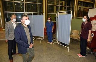 Vali Atay aşı çalışmalarını yerinde inceledi