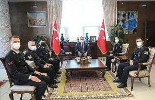 Vali Çağatay, jandarma mensuplarını kabul etti