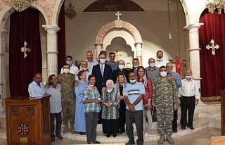 Vali Erin, Resulayn’daki Süryani cemaatiyle buluştu