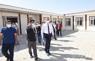 Vali Erin, Telabyad’daki çalışmaları inceledi