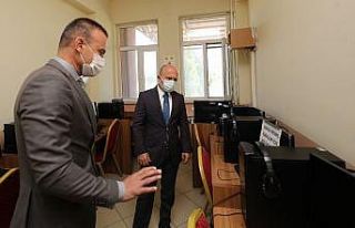 Vali Varol yeniden yüz yüze eğitime başlayan okulları...