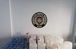 Yalova’da kaçak alkol operasyonu