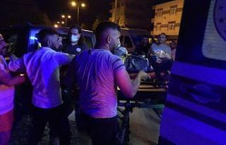 Yayaya çarpan motosiklet sürücüsü ağır yaralandı