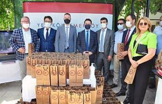 YK Enerji çocuklara Bin lavanta fidasi dağıttı