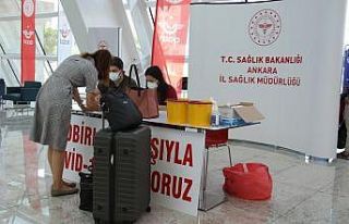 Yüksek Hızlı Tren Garı’nda Covid-19 aşılaması