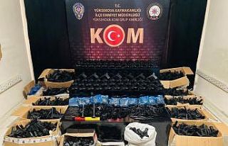 Yüksekova’da çok sayıda silah ve mühimmat ele...
