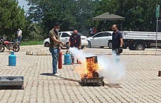Ziraat Fakültesinde Acil Durum Eğitimi ve Tatbikatı...